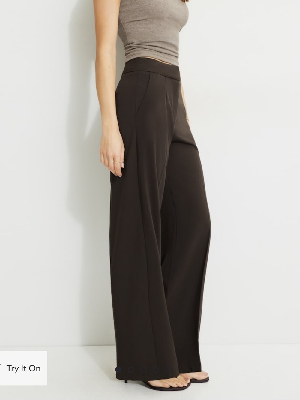 Dynamite - Yasmin Airflow Straight Leg Pants in Dark Brown